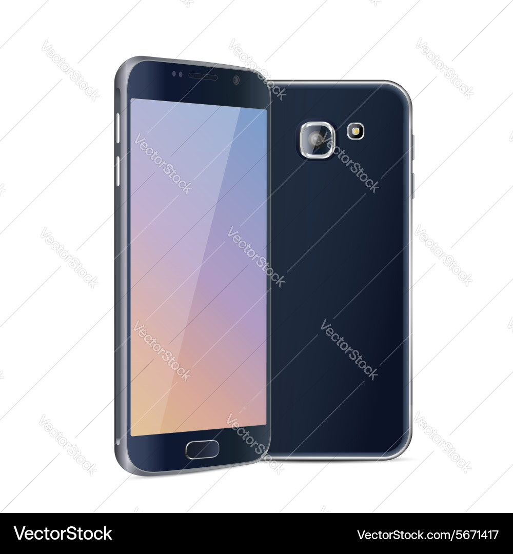 Black smartphone Royalty Free Vector Image - VectorStock