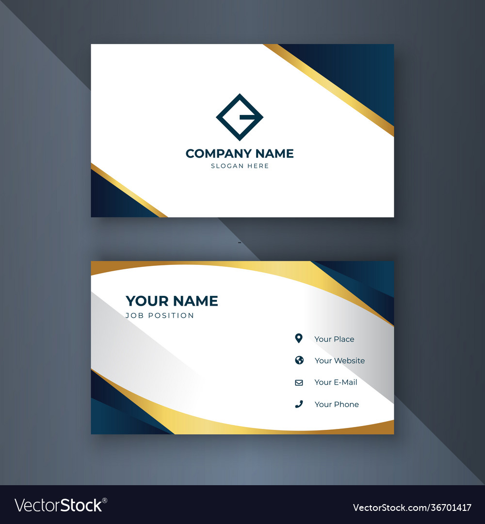 Creative coorporate business card template modern Vector Image