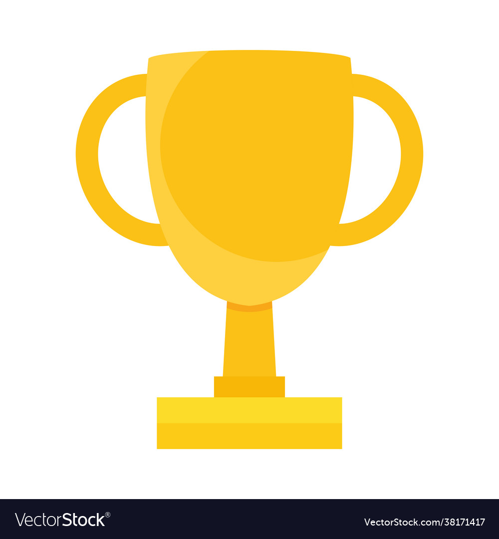 Gold trophy icon Royalty Free Vector Image - VectorStock