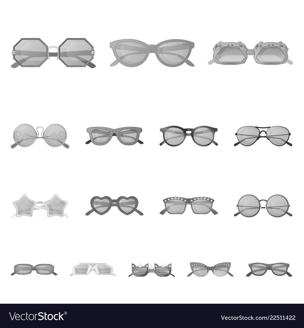 Design of glasses and sunglasses symbol Royalty Free Vector