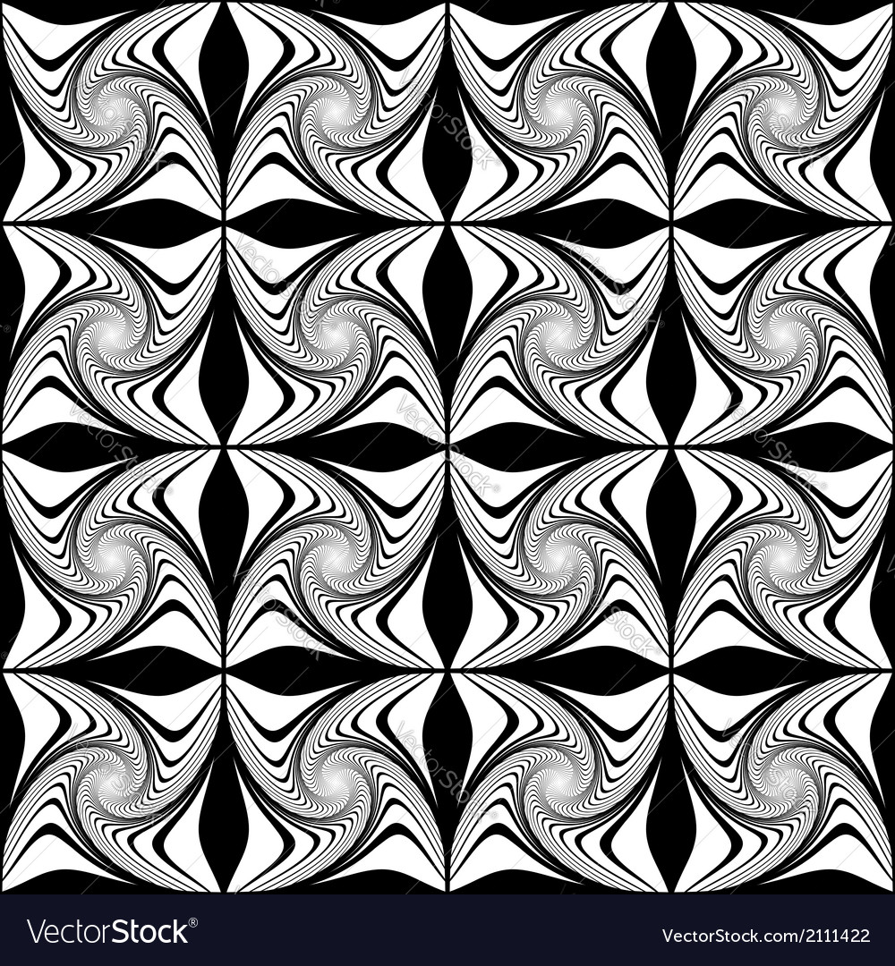 Design seamless monochrome decorative pattern Vector Image