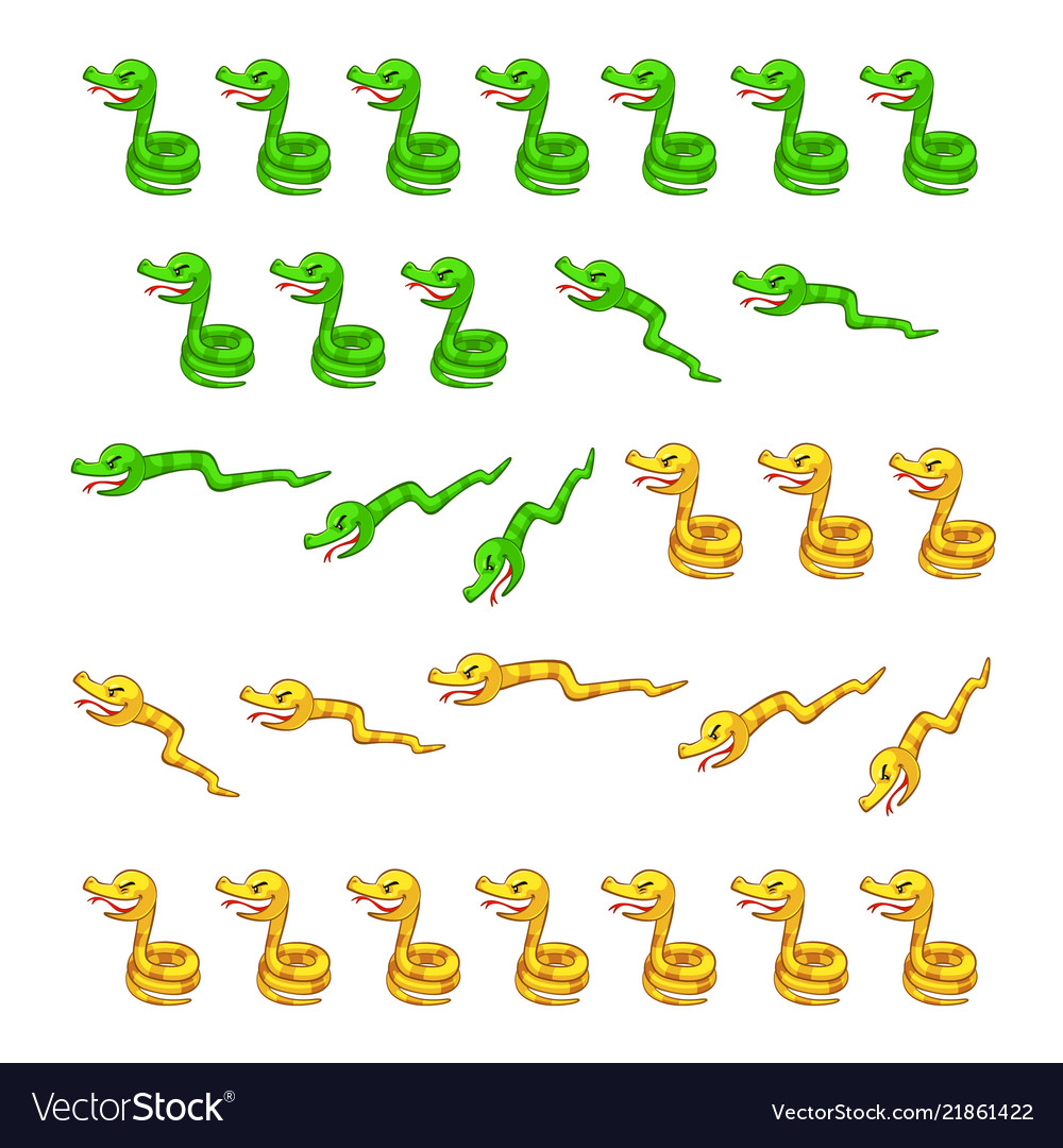 The Spriters Resource - Full Sheet View - Google Snake Game - Snake (Pixel)