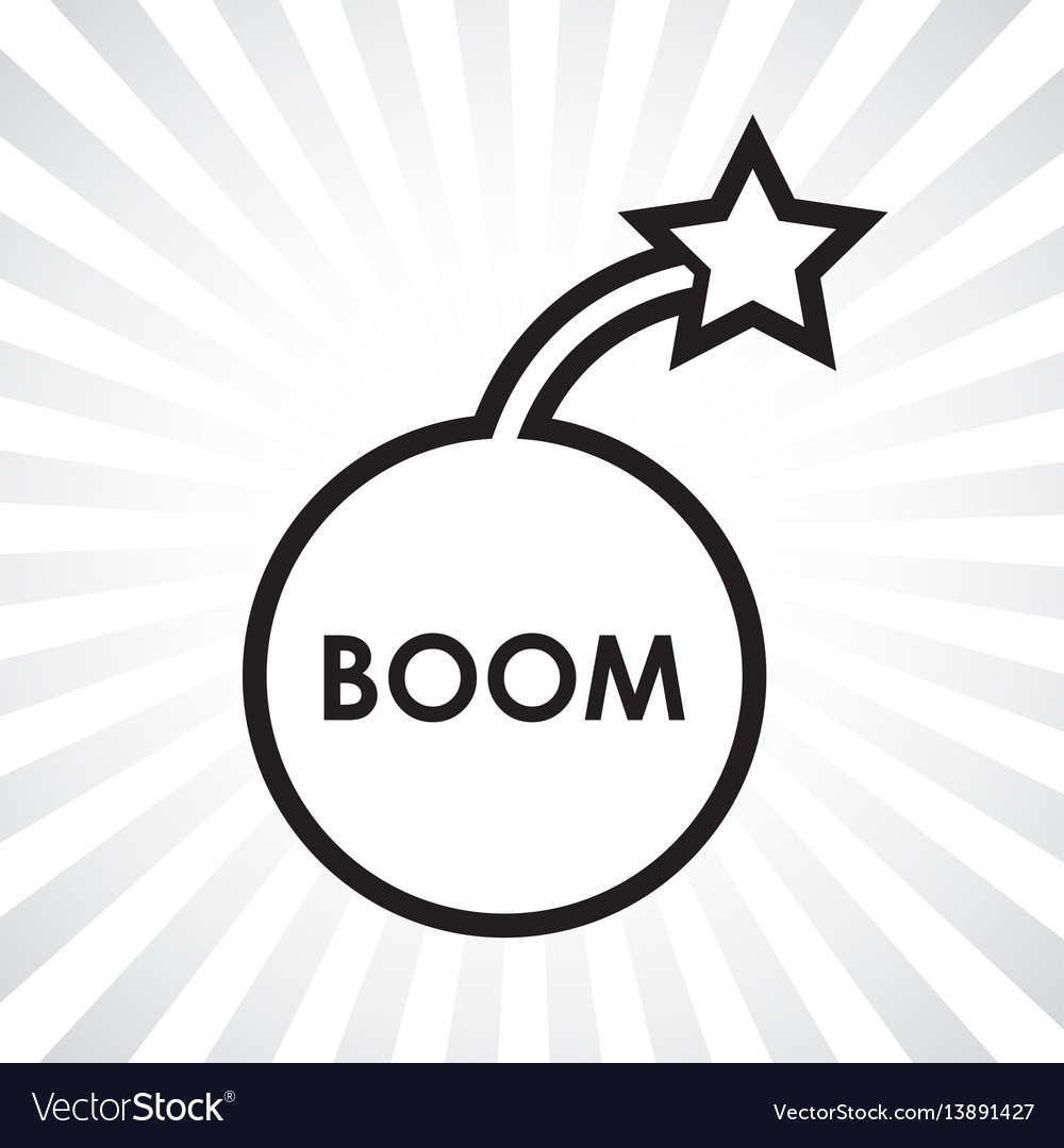 boom bomb icon royalty