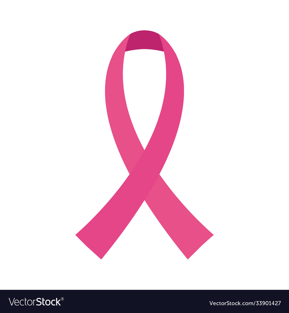 Breast cancer awareness pink ribbon design Vector Image