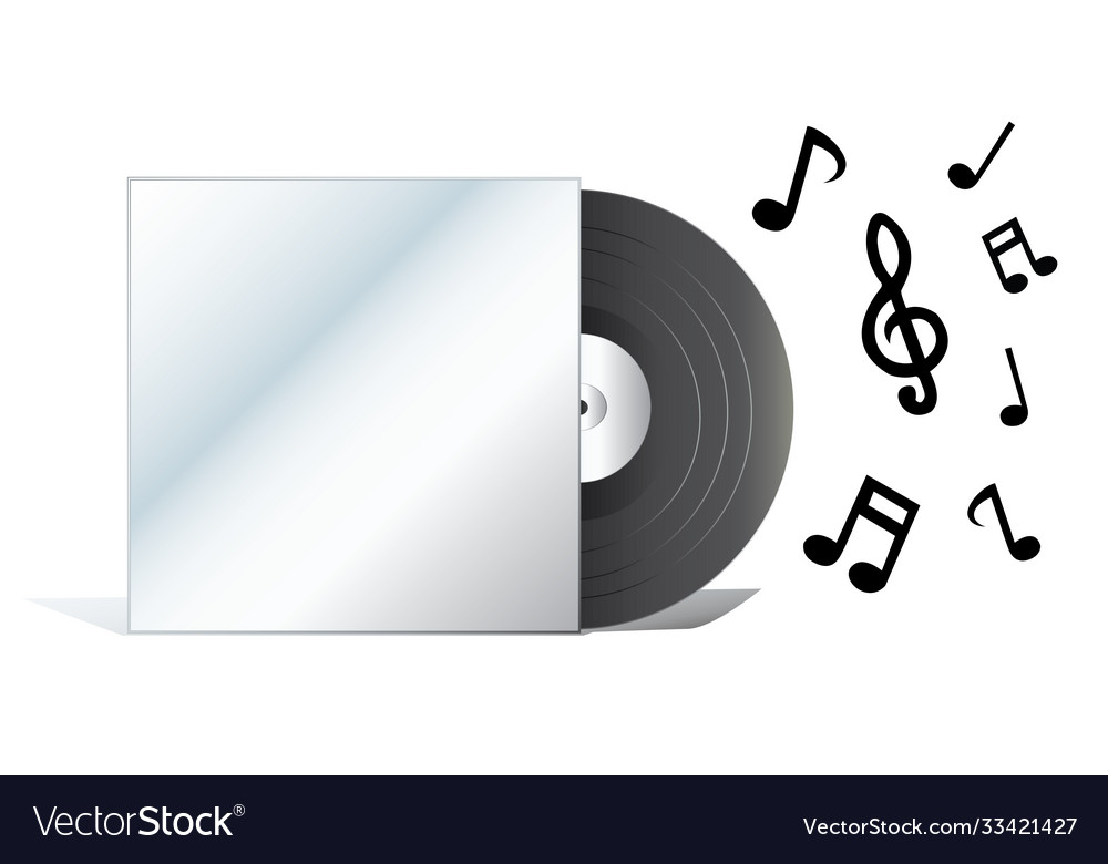 Empty cover record Royalty Free Vector Image - VectorStock