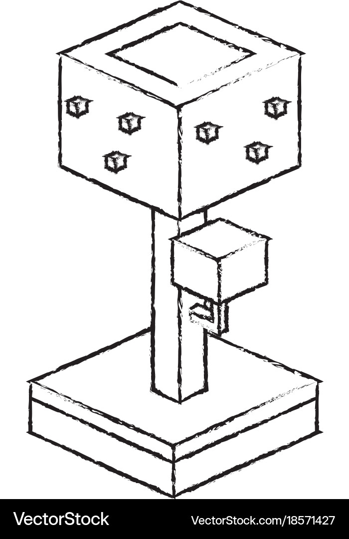 Isometric tree design Royalty Free Vector Image