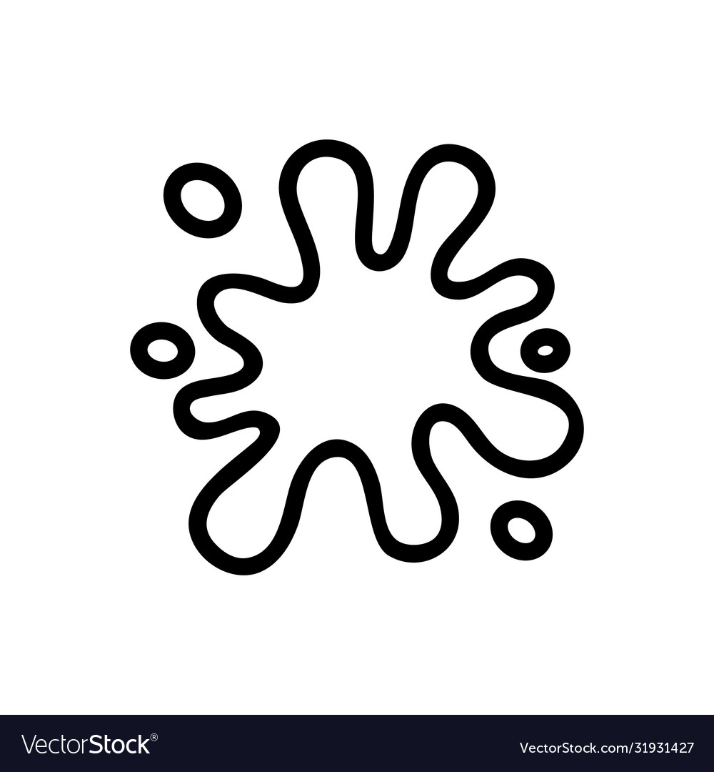 Slime blot icon outline Royalty Free Vector Image