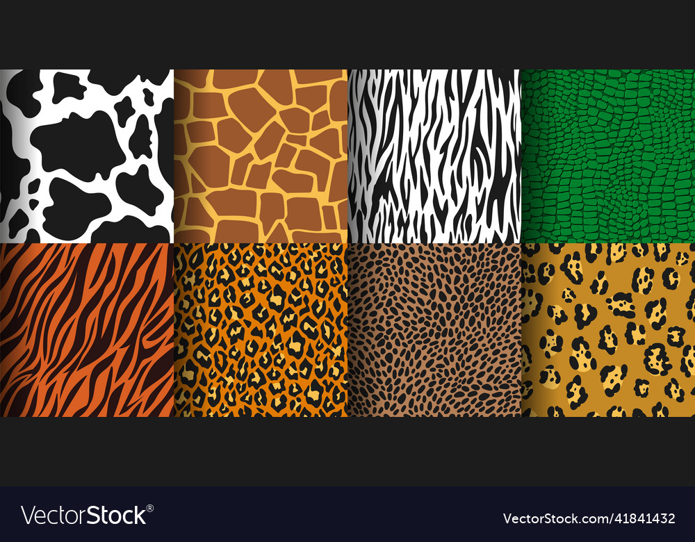 Animal print seamless pattern tiger leopard skin vector image Animal print seamless pattern tiger leopard skin
