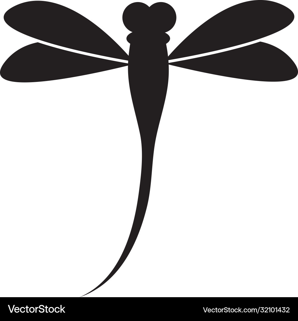 Dragonfly icon logo Royalty Free Vector Image - VectorStock