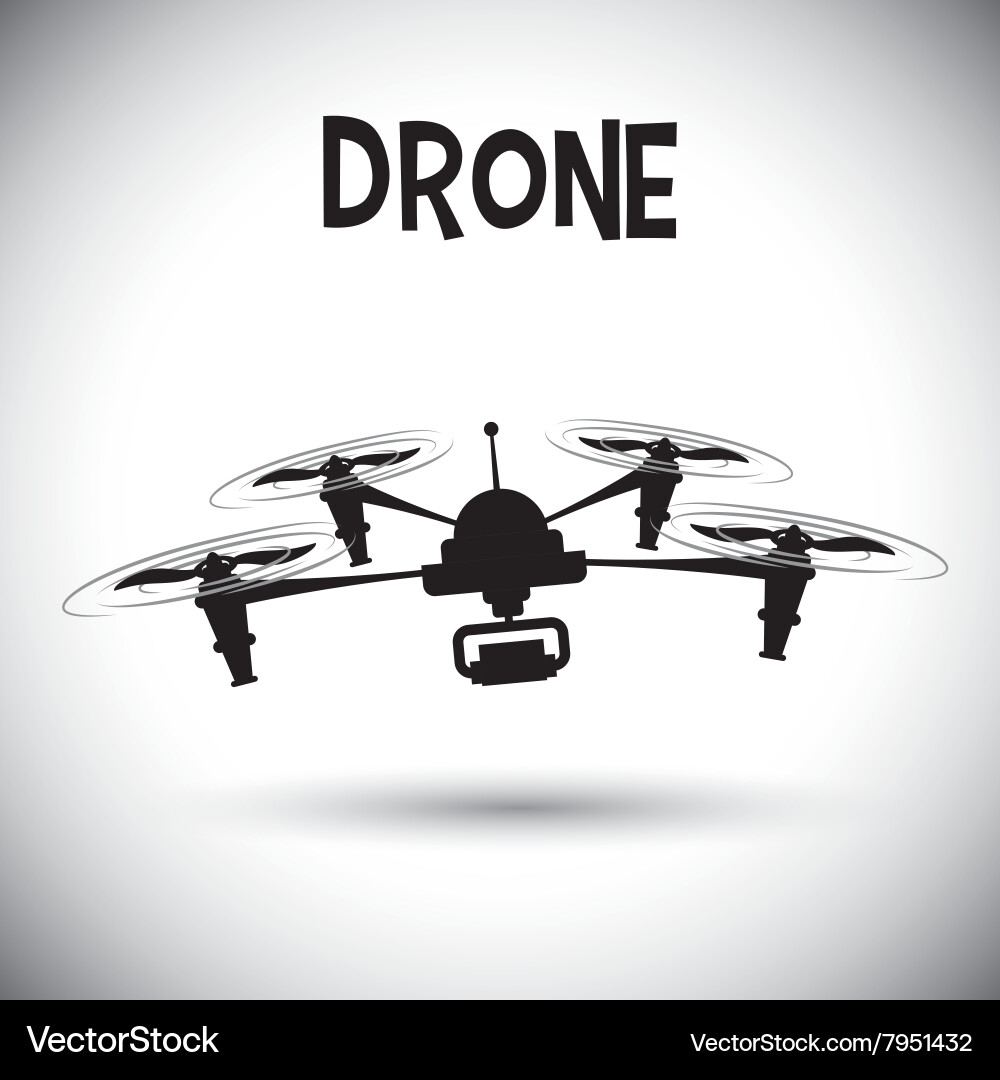 Drone icon design Royalty Free Vector Image - VectorStock