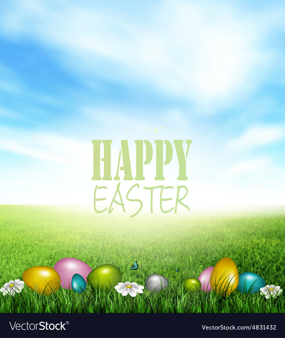 Easter background Royalty Free Vector Image - VectorStock