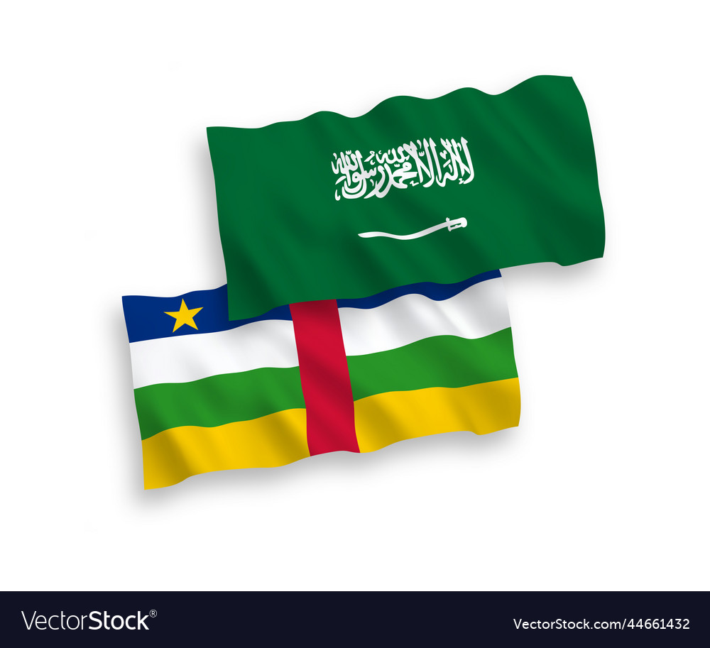 Flags of saudi arabia and central african republic