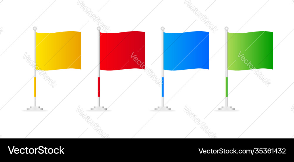Start finish flag and banner for concept design Vector Image