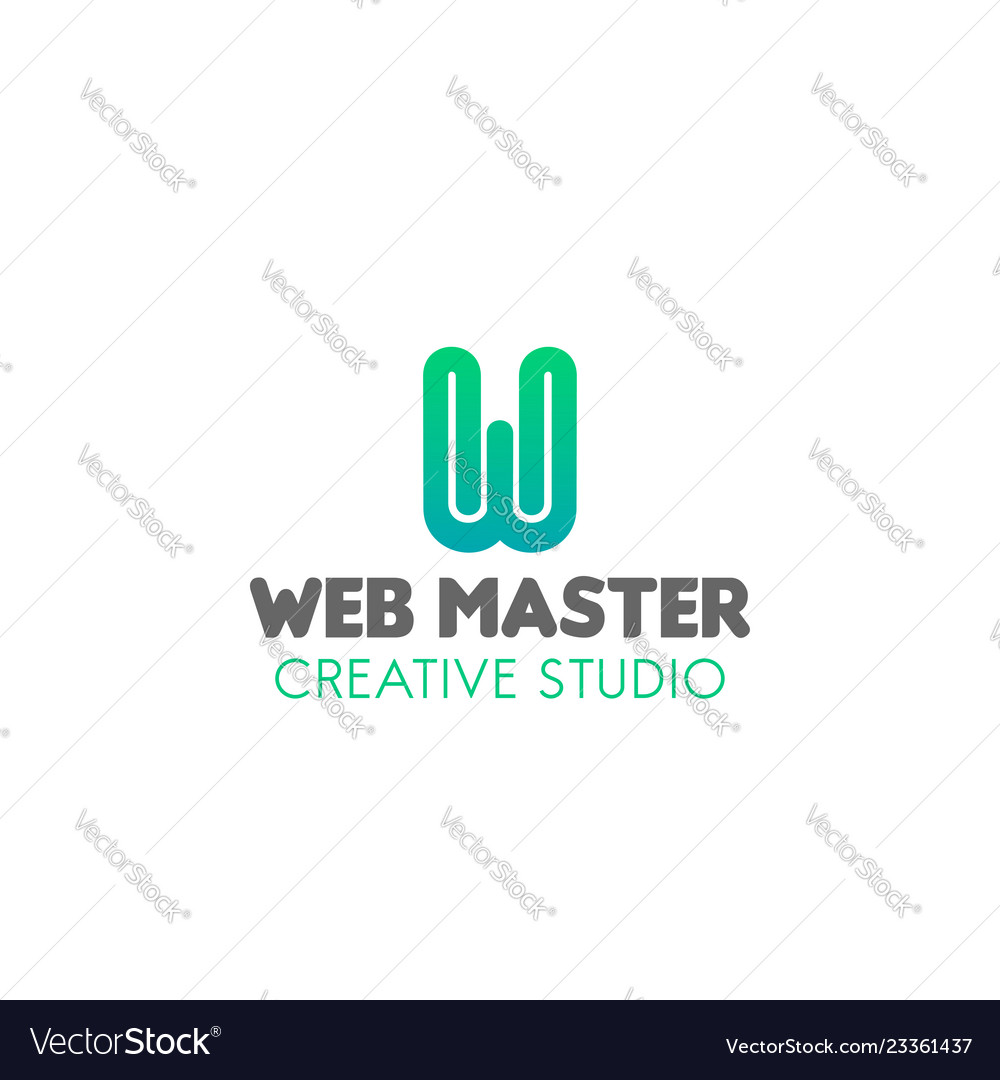 Emblem for web studio vector image Emblem for web studio