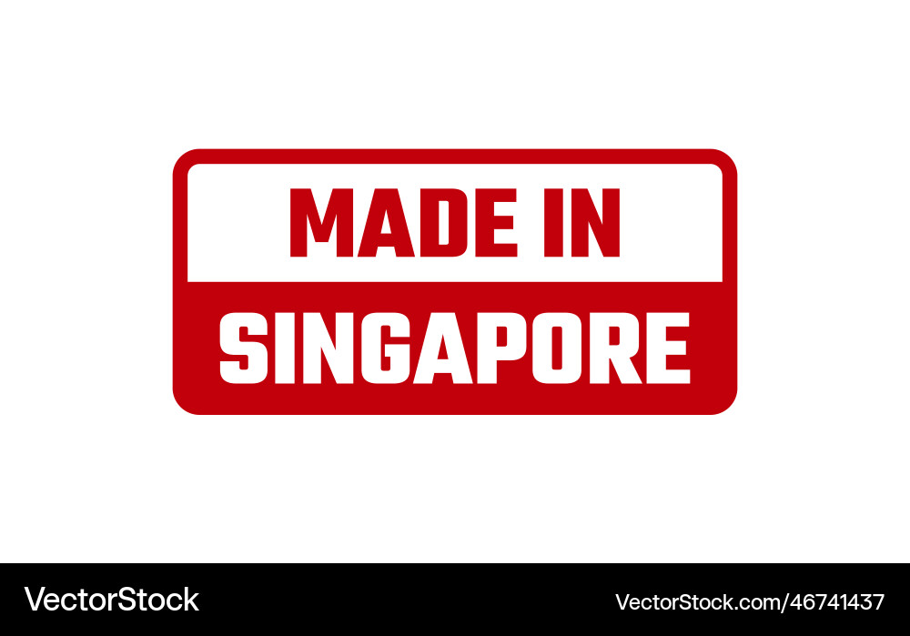 Made in singapore rubber stamp Royalty Free Vector Image