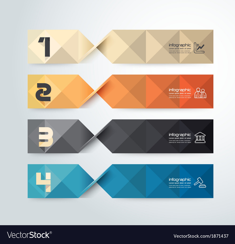 Modern geometric graph design infographic template