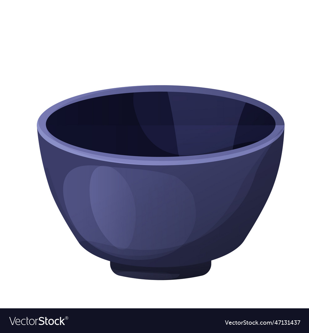 Teacup traditional asian shape ceramic in cartoon Vector Image