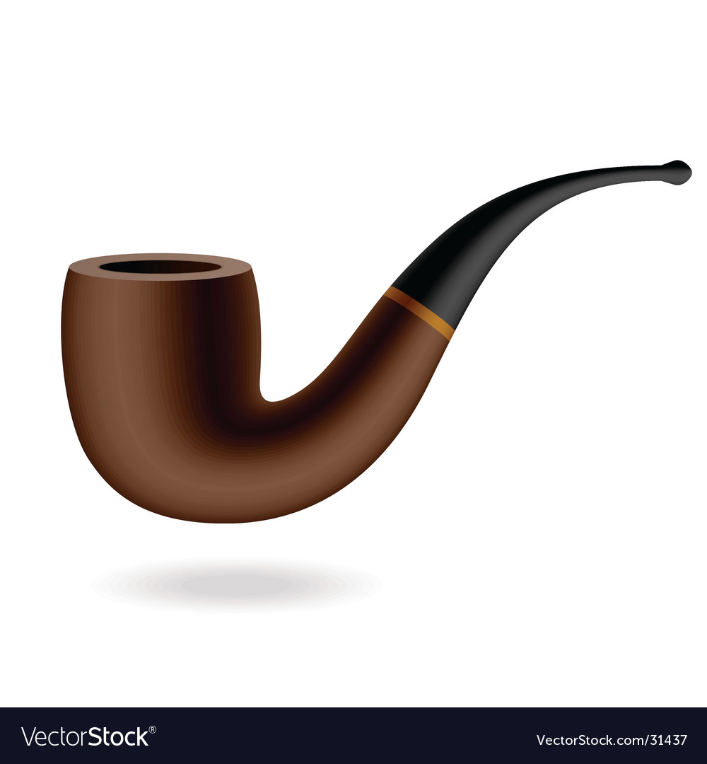 Tobacco pipe Royalty Free Vector Image VectorStock