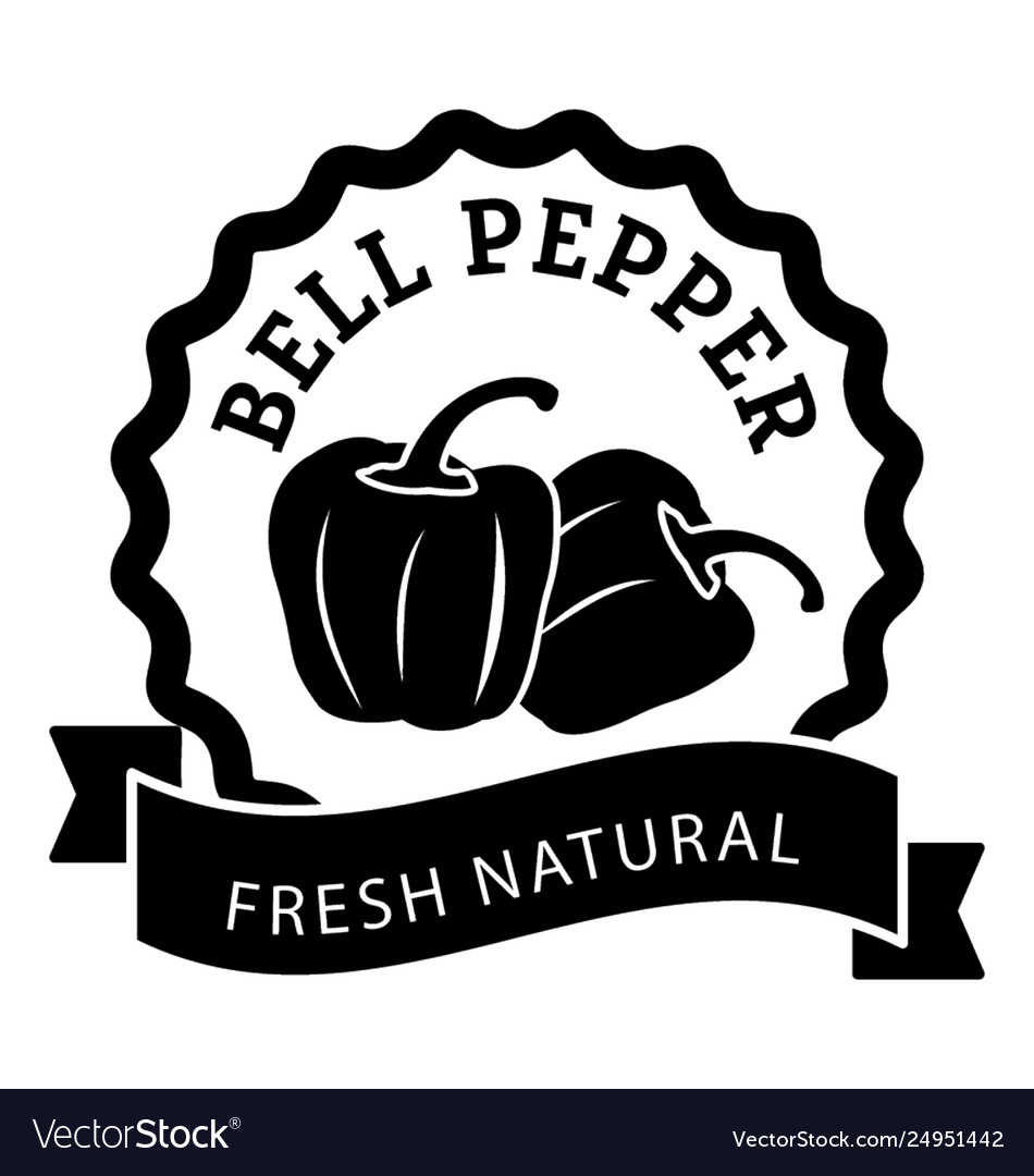 Capsicum badge Royalty Free Vector Image - VectorStock