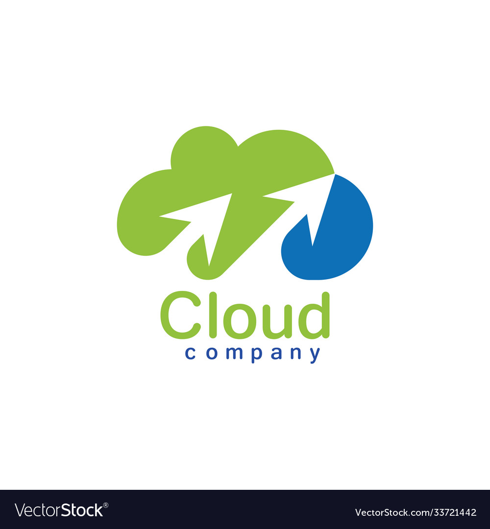 Cloud logo icon Royalty Free Vector Image - VectorStock