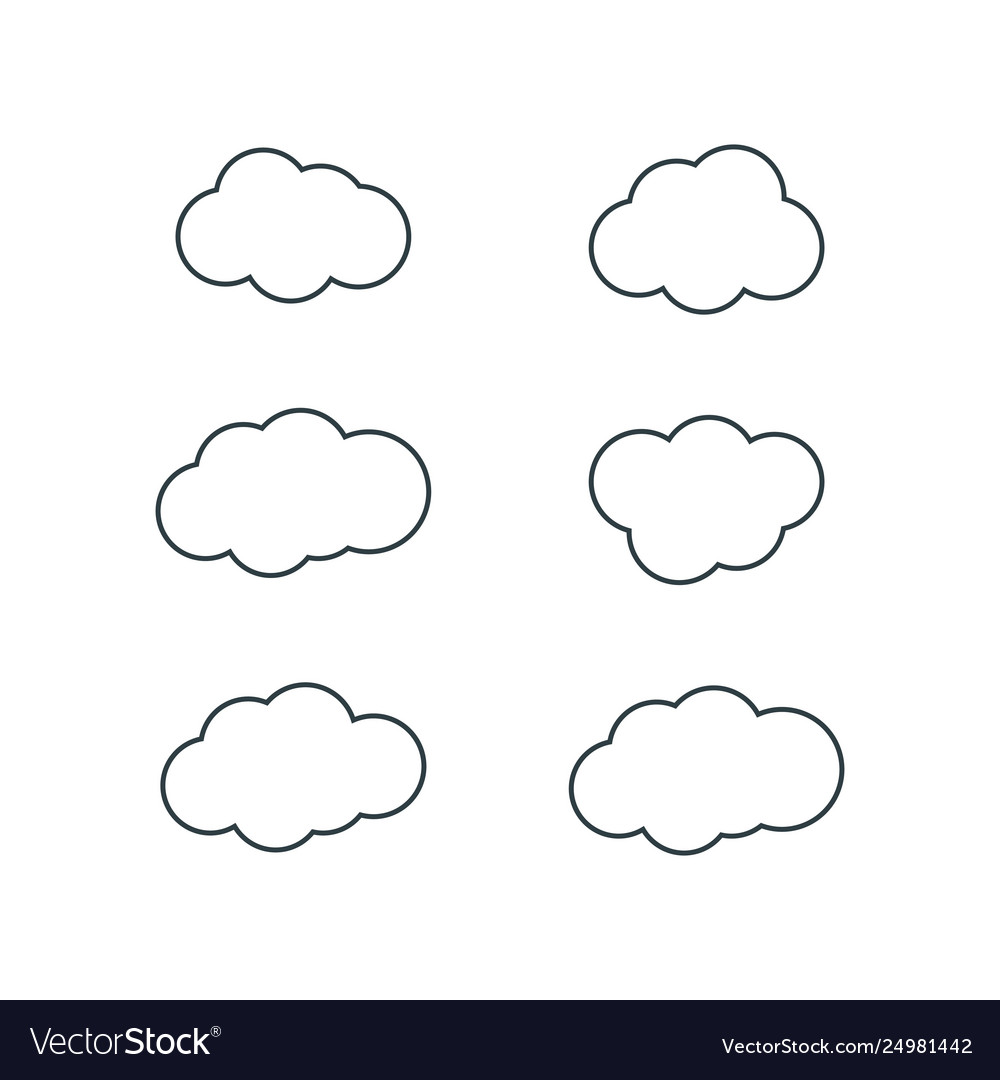 Clouds background design Royalty Free Vector Image