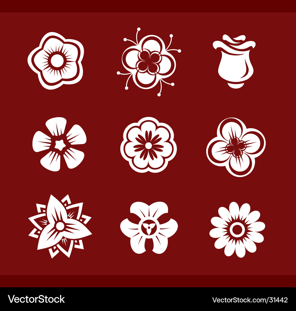 Flowers Royalty Free Vector Image - VectorStock