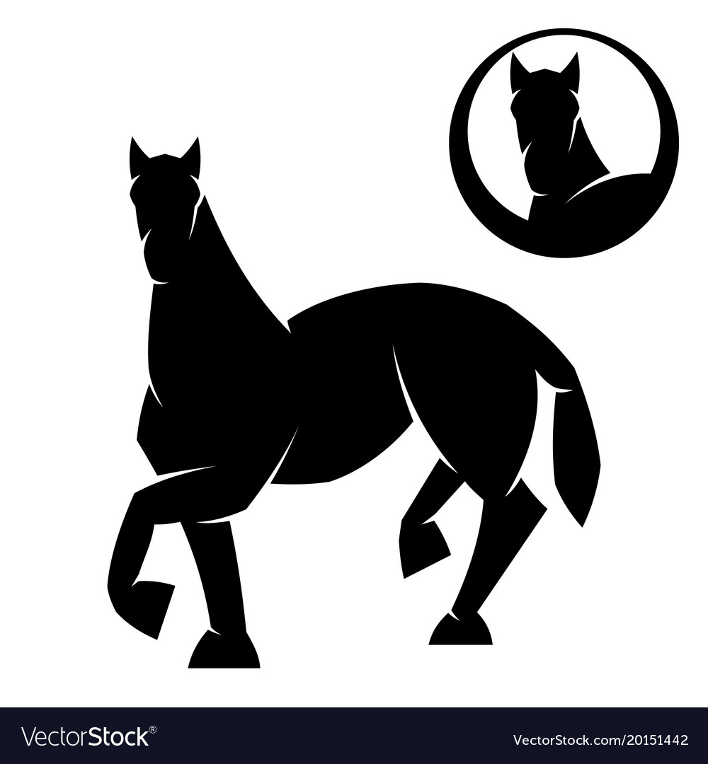 Horse silhouette Royalty Free Vector Image - VectorStock