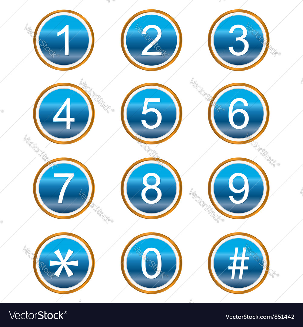 Attributes Icons Numbers