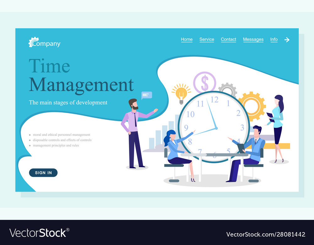 Personnel management stages development Royalty Free Vector