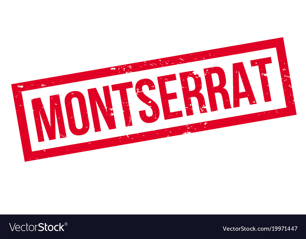 Montserrat rubber stamp Royalty Free Vector Image