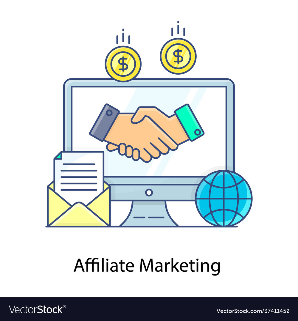 Affiliate marketing Royalty Free Vector Image - VectorStock