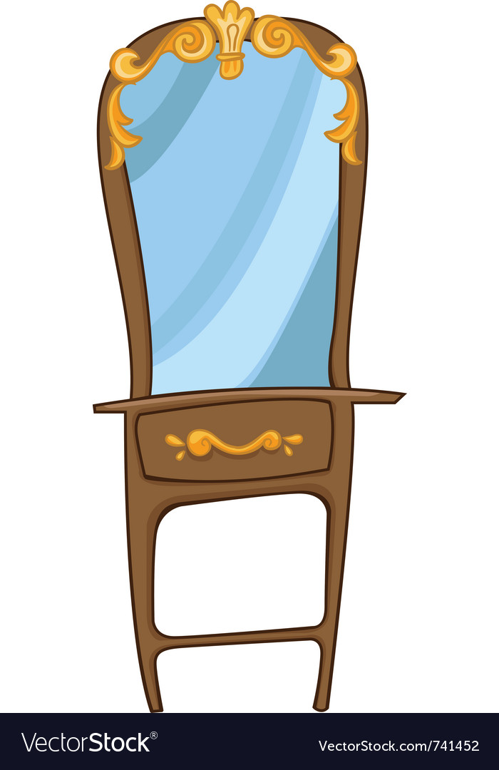 Cartoon Home Furniture Chest Of Drawers Royalty Free Vector