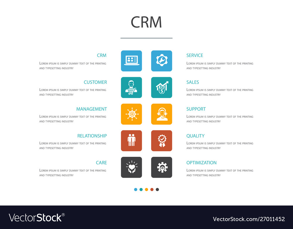 Crm infographic 10 option conceptcustomer