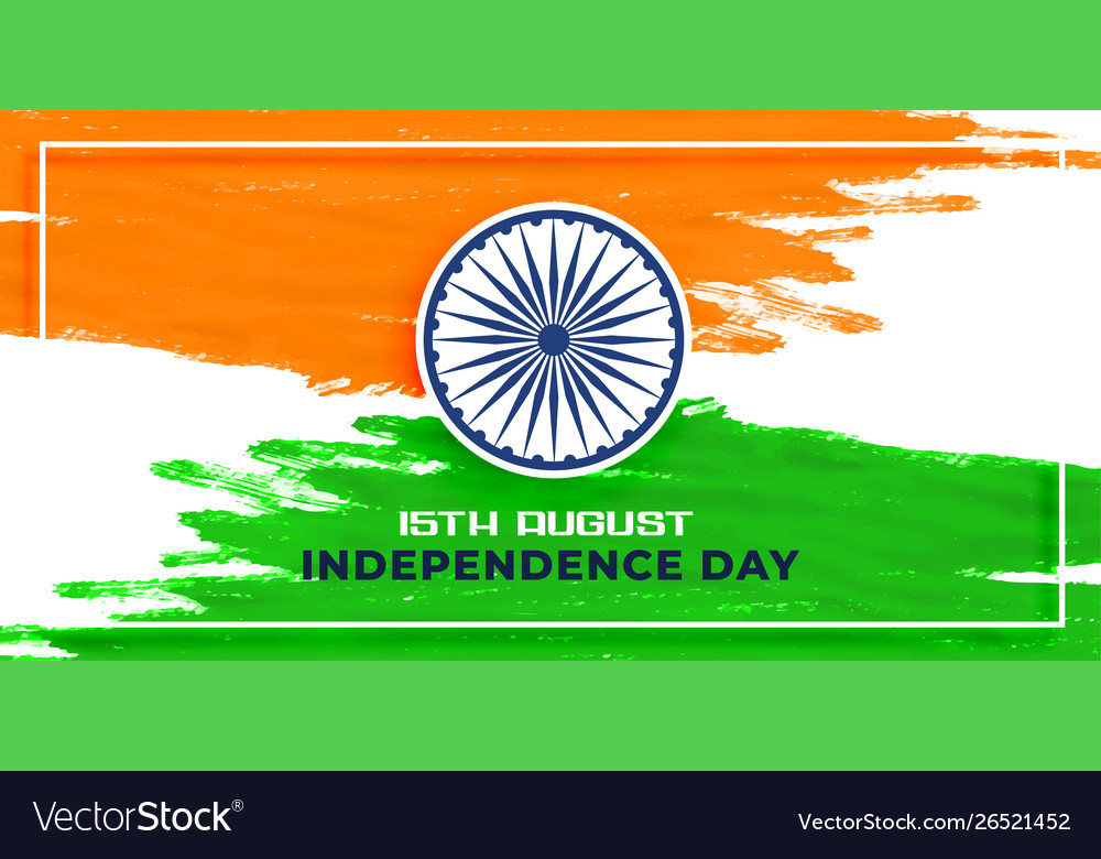 Indian happy independence day background Vector Image