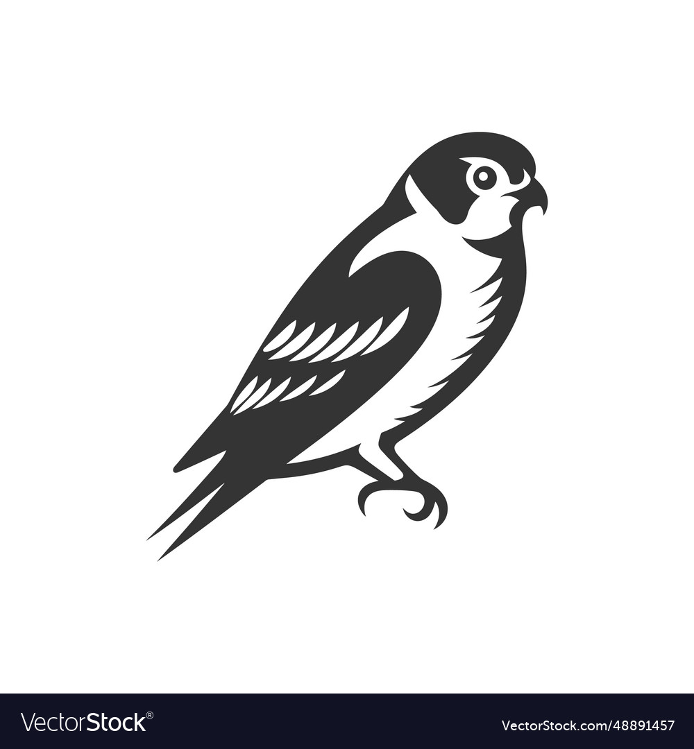 American kestrel bird icon Royalty Free Vector Image