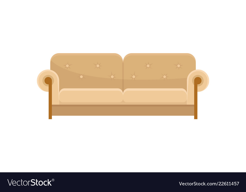 Comfortable Sofa Modern Beige Couch Living Room