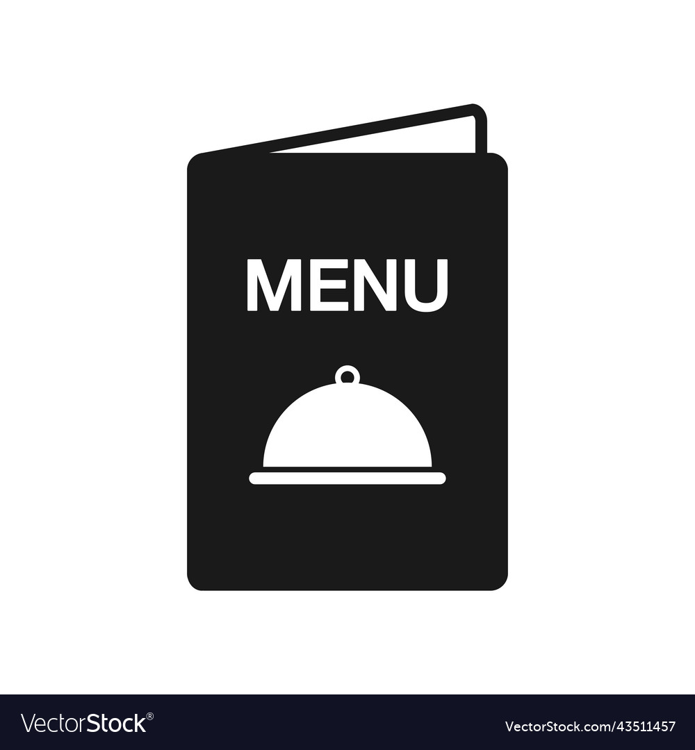 Food menu card icon restaurant menu symbol Vector Image