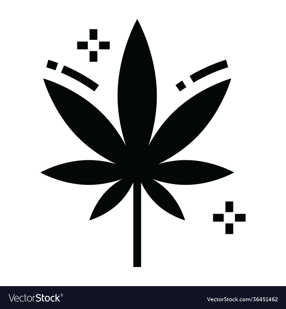 Cannabis leaf Royalty Free Vector Image - VectorStock