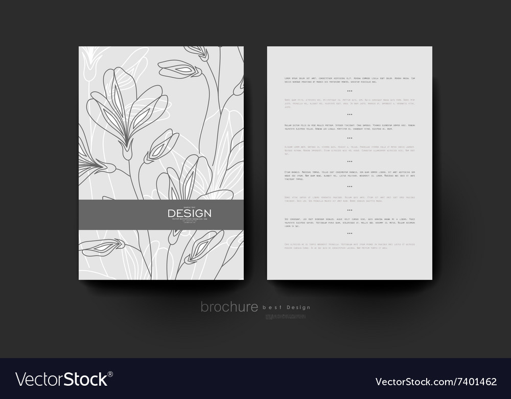 floral ornament brochure template flyer royalty free vector template for flyer