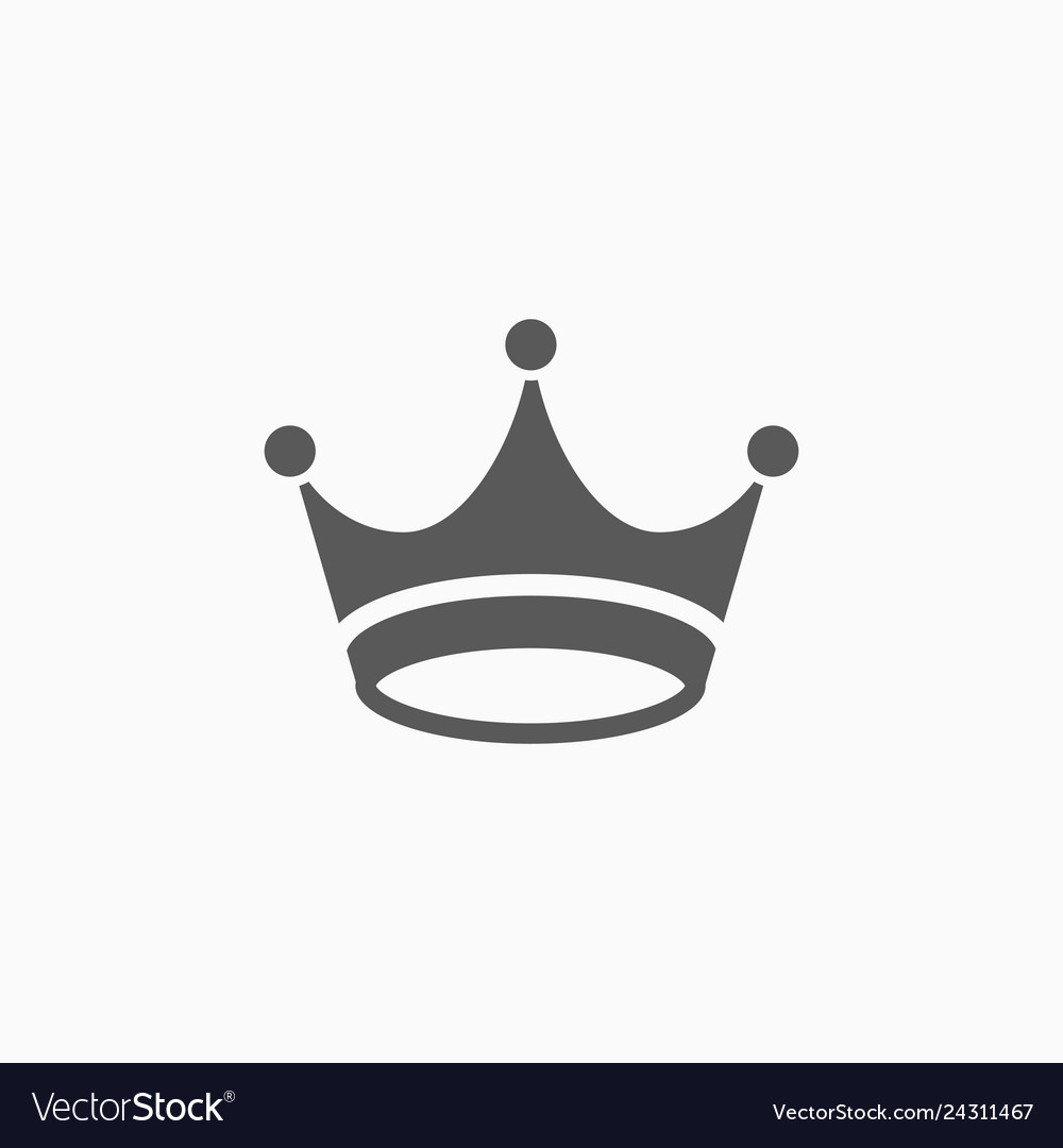 Crown icon Royalty Free Vector Image - VectorStock