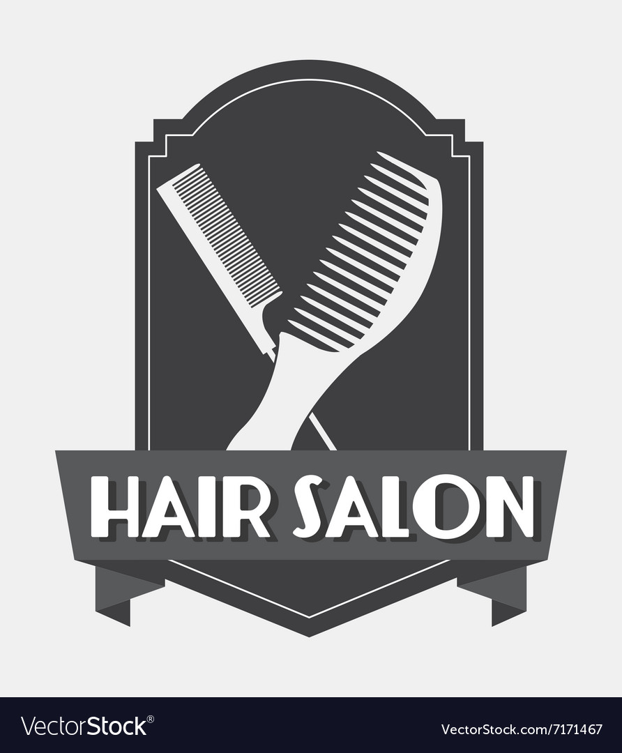 Hair salon design Royalty Free Vector Image - VectorStock