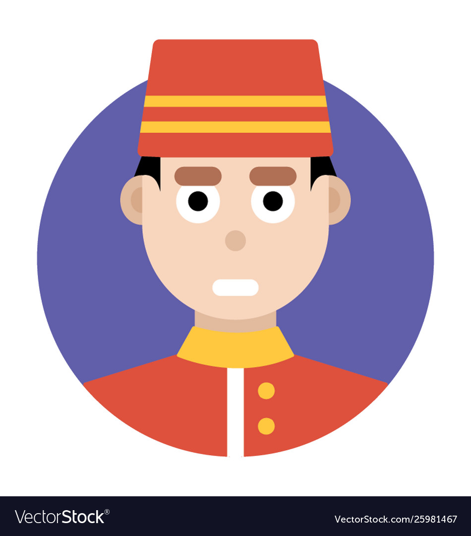 Indonesian man avatar Royalty Free Vector Image