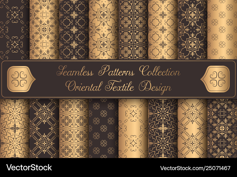 Vintage backgrounds luxury seamless patterns Vector Image