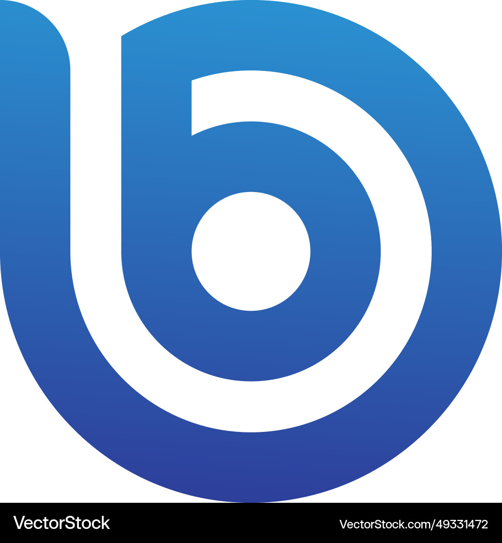 Bb logo design Royalty Free Vector Image - VectorStock