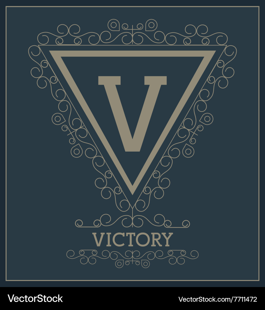 Monogram icon design Royalty Free Vector Image
