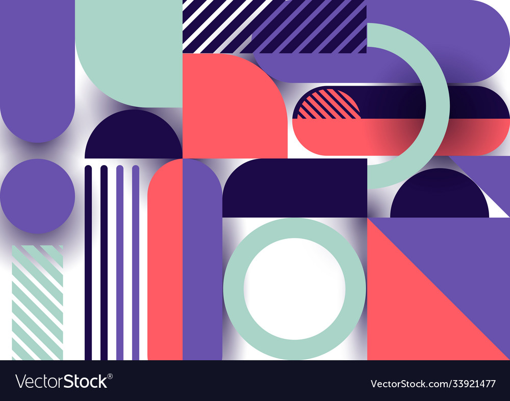 Abstract trendy design geometric shapes pattern Vector Image abstract-trendy-design-geometric-shapes-pattern-vector-image