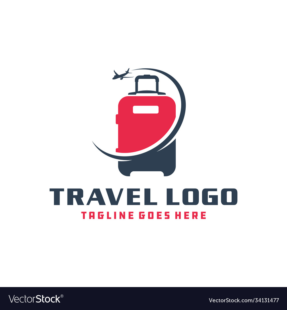 Holiday travel suitcase logo
