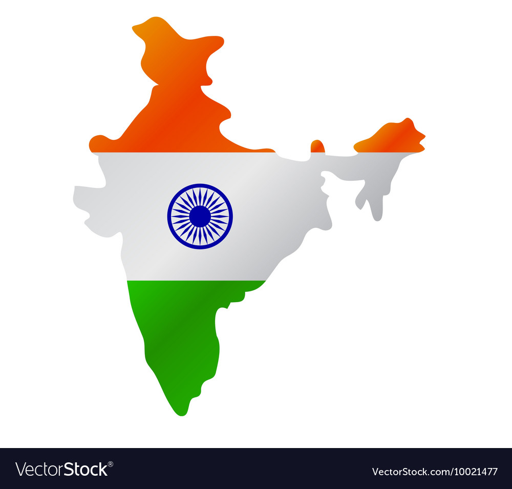 Map of india Royalty Free Vector Image - VectorStock