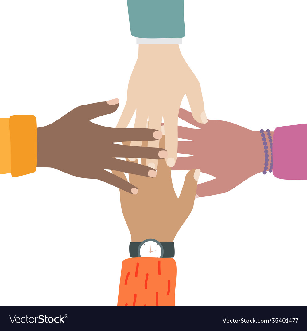 Multicultural and multiethnic people community Vector Image