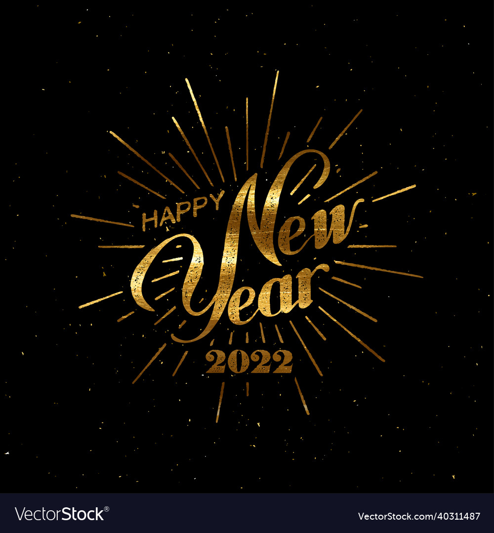 Happy 2022 new year Royalty Free Vector Image - VectorStock